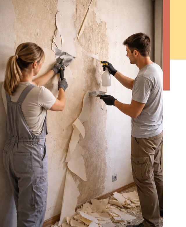 Снятие старых обоев в Арзамасе от 5702 руб. под ключ недорого | ОТДЕЛОЧНИК-Рзм