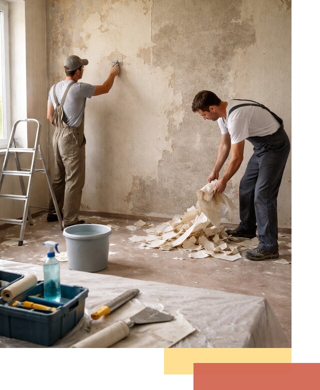 Снятие старых обоев в Арзамасе быстро и качественно