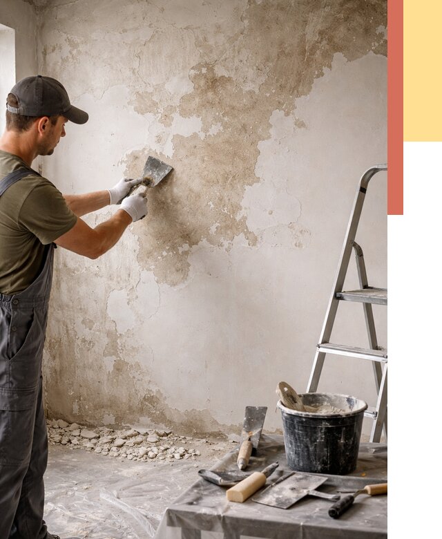 Снятие старой шпаклевки в Арзамасе от 2009 руб. — быстро и недорого | ОТДЕЛОЧНИК-Рзм