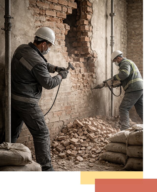 Демонтаж кирпичных стен в Арзамасе быстро и безопасно