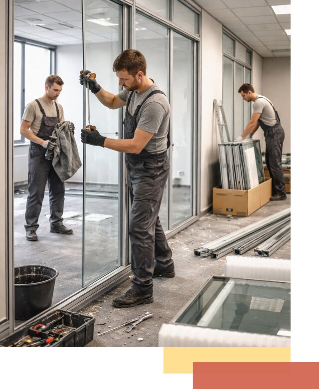 Демонтаж стеклянных перегородок в Арзамасе быстро и безопасно