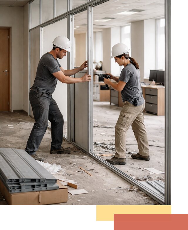 Демонтаж алюминиевых перегородок в Арзамасе быстро и аккуратно