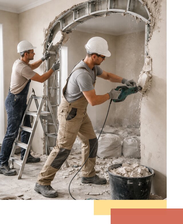 Демонтаж гипсокартонной арки в Арзамасе быстро и аккуратно