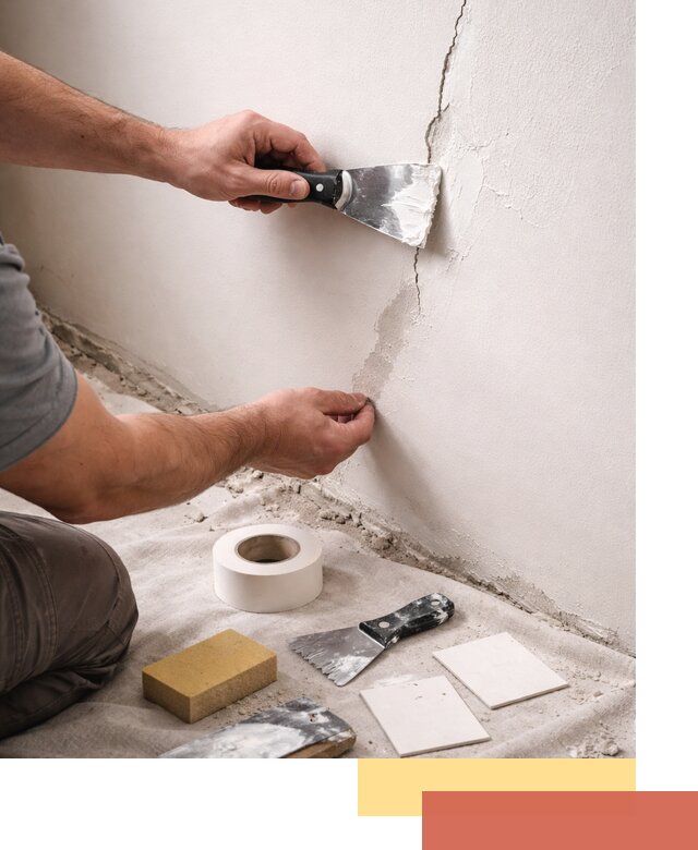 Заделка трещин и сколов в стенах и потолках в Арзамасе
