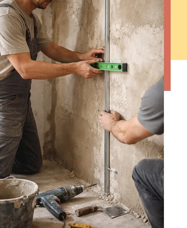 Установка штукатурных маяков в Арзамасе от 7603 руб. — быстро и недорого | ОТДЕЛОЧНИК-Рзм