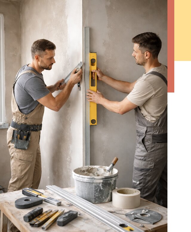 Выведение углов стен в Арзамасе от 2009 руб. быстро и недорого | ОТДЕЛОЧНИК-Рзм