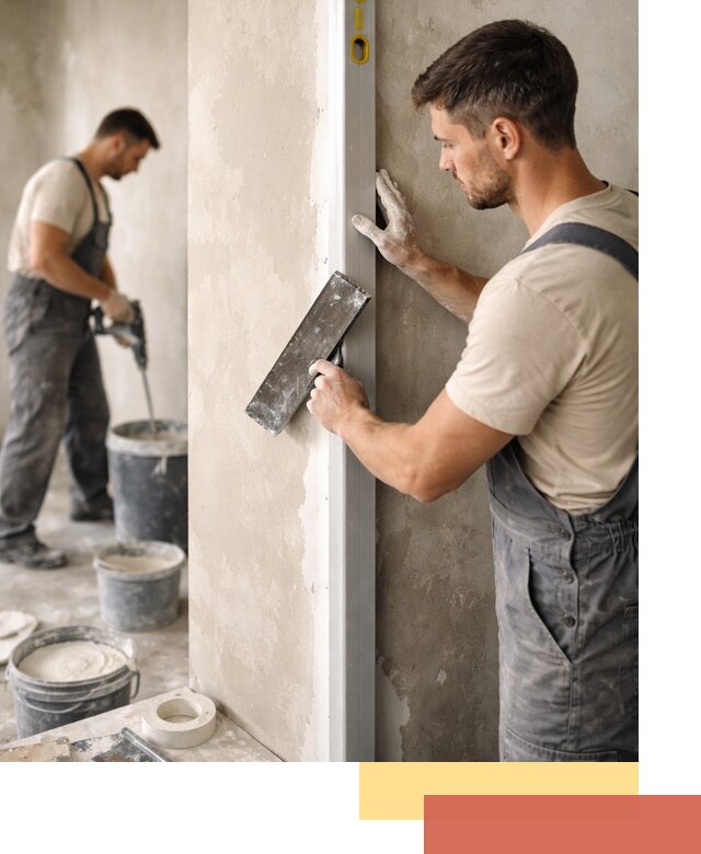 Выведение углов стен в Арзамасе: монтаж и оштукатуривание