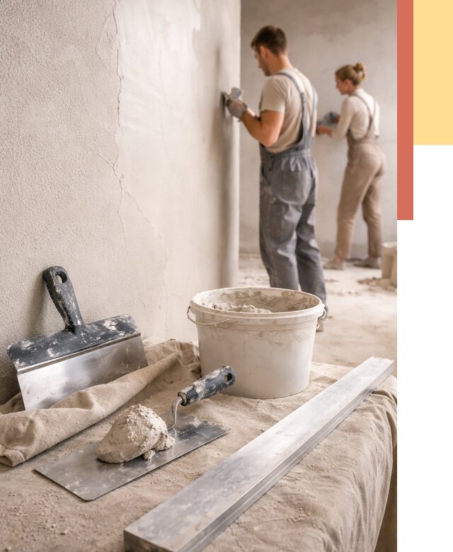 Штукатурка стен гипсовая в Арзамасе от 4887 руб/м2 — быстро и недорого | ОТДЕЛОЧНИК-Рзм