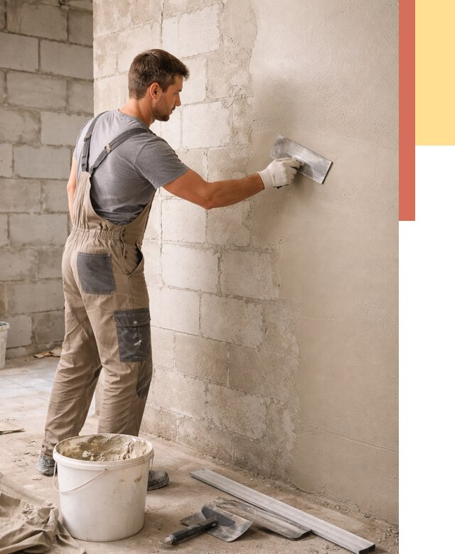 Штукатурка стен из газобетона в Арзамасе от 2281 руб./м2 — быстро и недорого | ОТДЕЛОЧНИК-Рзм