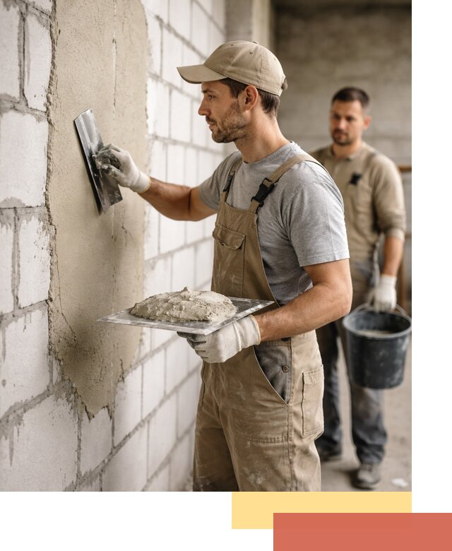 Штукатурка стен из газобетона в Арзамасе под ключ