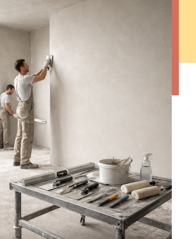 Штукатурка стен под покраску в Арзамасе от 4887 руб./м² — качественно и недорого | ОТДЕЛОЧНИК-Рзм