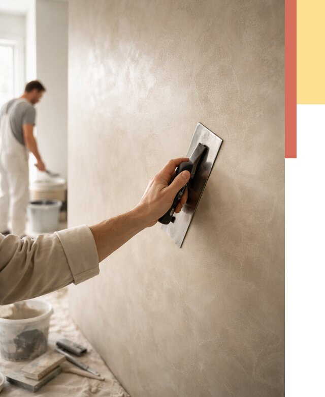 Венецианская штукатурка в Арзамасе от 3801 руб/м² — нанесение стен под ключ | ОТДЕЛОЧНИК-Рзм