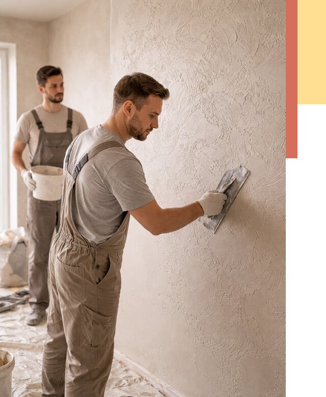 Фактурная штукатурка стен в Арзамасе от 4562 руб./м² — заказать под ключ | ОТДЕЛОЧНИК-Рзм