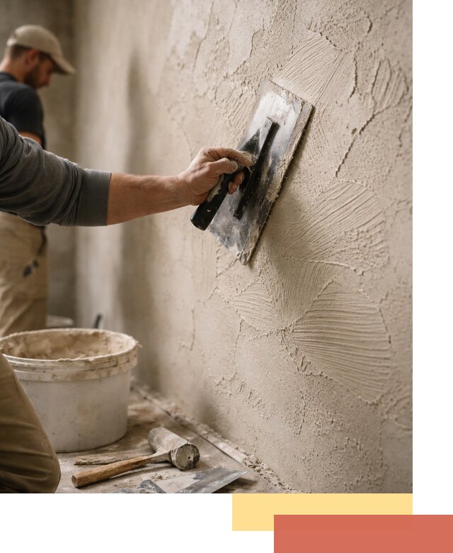 Фактурная штукатурка стен в Арзамасе — монтаж, отделка, реставрация