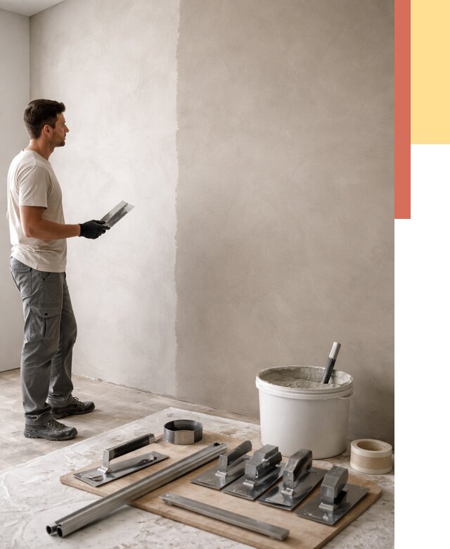 Нанесение микроцемента на стены в Арзамасе от 3476 руб./м2 под ключ | ОТДЕЛОЧНИК-Рзм