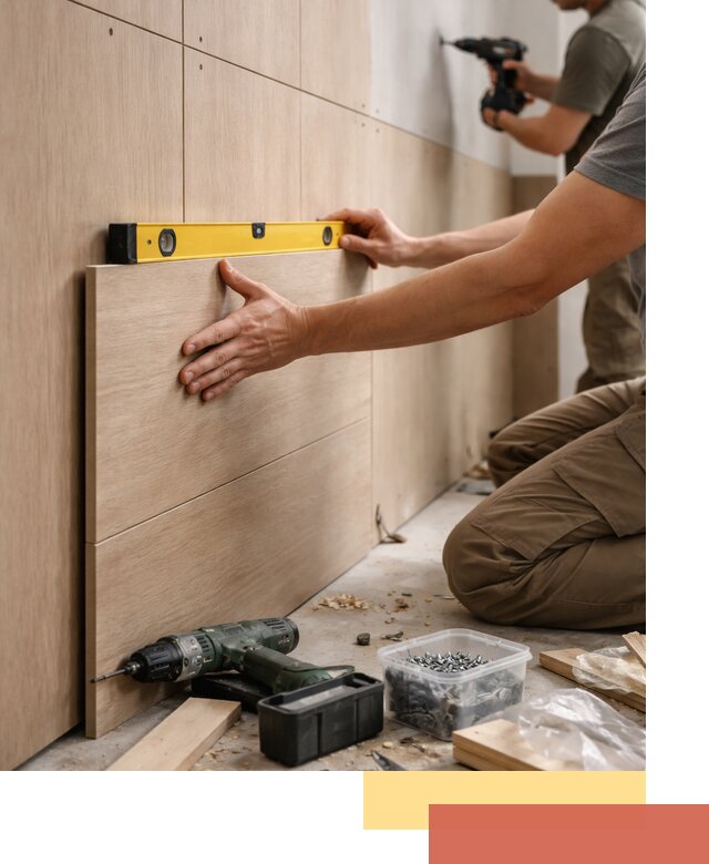 Профессиональный монтаж МДФ панелей на стены в Арзамасе