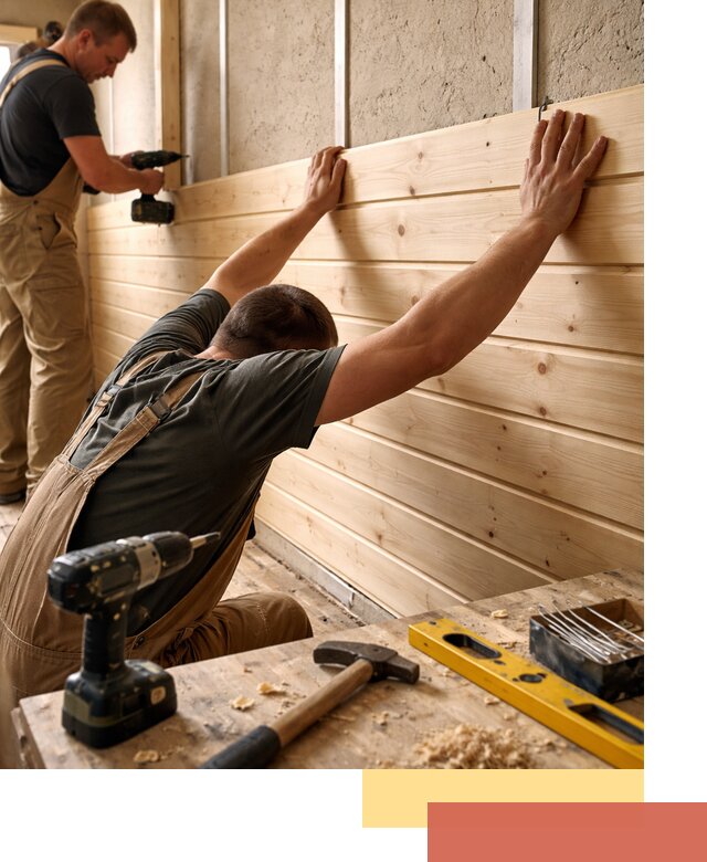 Монтаж деревянной вагонки на стены в Арзамасе быстро и качественно