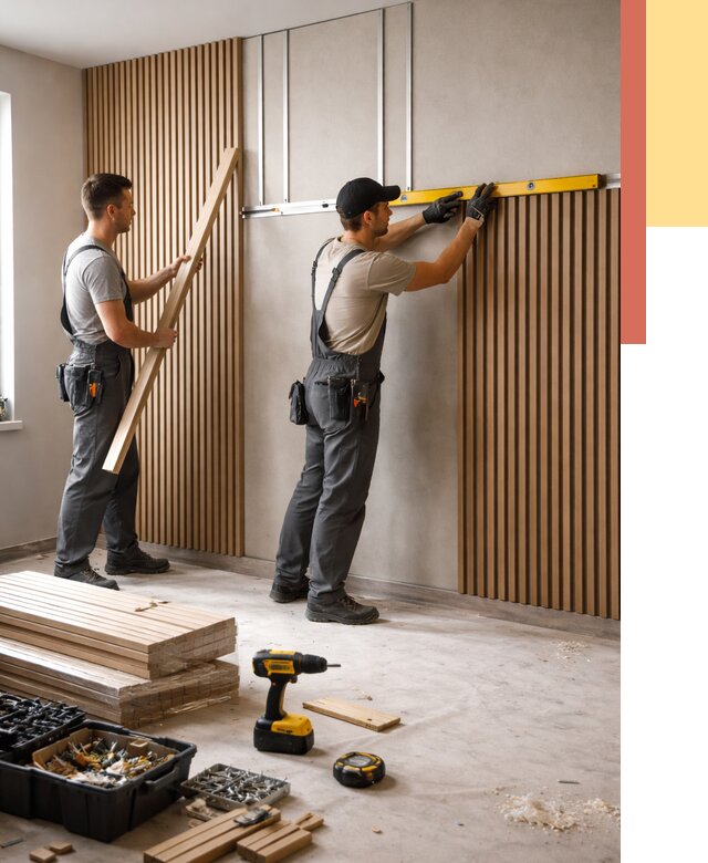 Монтаж реечных панелей на стены в Арзамасе от 1303 руб. — быстро и недорого | ОТДЕЛОЧНИК-Рзм