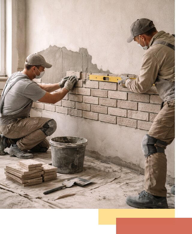 Монтаж декоративного кирпича профессионально в Арзамасе