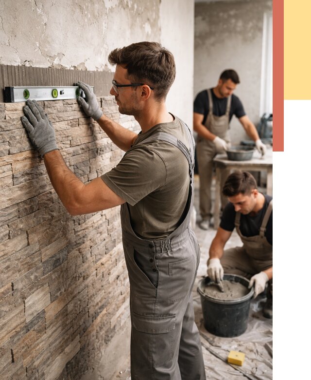 Монтаж искусственного камня в Арзамасе от 4887 руб. под ключ | ОТДЕЛОЧНИК-Рзм