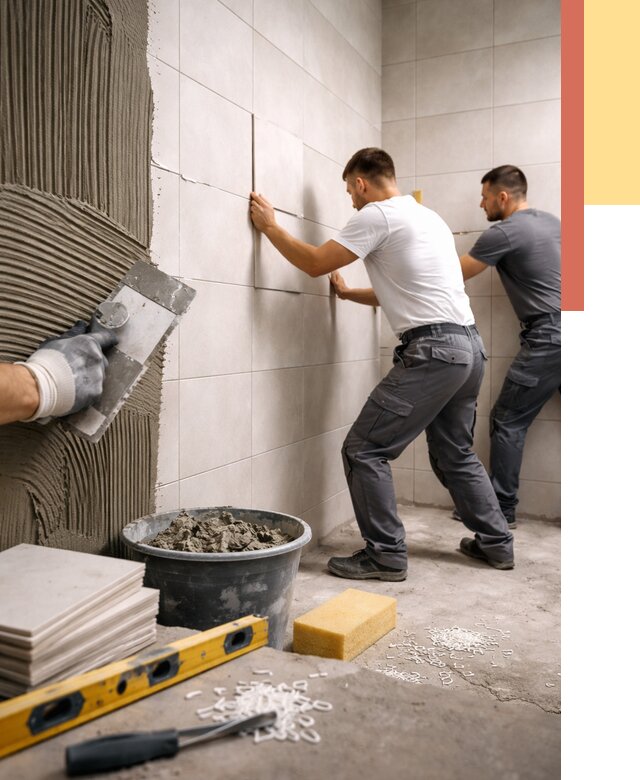 Укладка плитки на стены в Арзамасе от 923 руб. — качественно и недорого | ОТДЕЛОЧНИК-Рзм