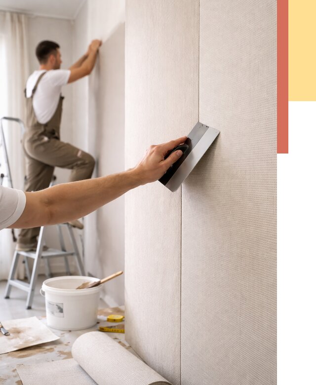 Поклейка текстильных обоев в Арзамасе от 4887 руб. под ключ | ОТДЕЛОЧНИК-Рзм