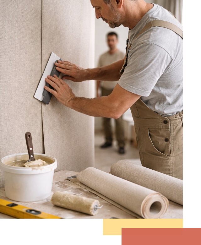 Поклейка текстильных обоев в Арзамасе профессионально и аккуратно