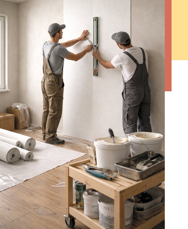 Поклейка стеклообоев в Арзамасе от 7060 руб. за м2 — быстро и недорого | ОТДЕЛОЧНИК-Рзм