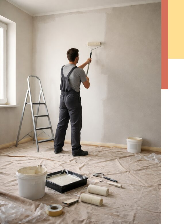 Покраска стен моющейся краской в Арзамасе от 380 руб./м² — быстро и недорого | ОТДЕЛОЧНИК-Рзм