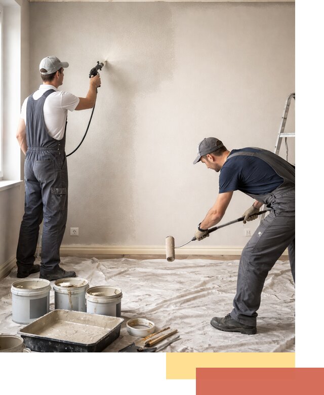 Покраска стен моющейся краской и защита поверхностей в Арзамасе