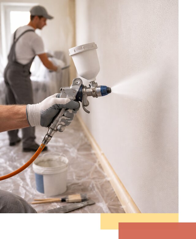 Покраска стен краскопультом в Арзамасе быстро и качественно