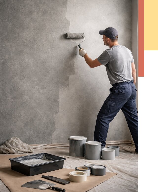 Покраска стен под бетон в Арзамасе от 706 руб. за м2 — быстро и недорого | ОТДЕЛОЧНИК-Рзм