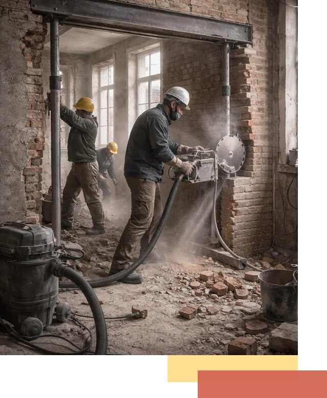 Прорезка проема в стене под дверной или оконный проем в Арзамасе