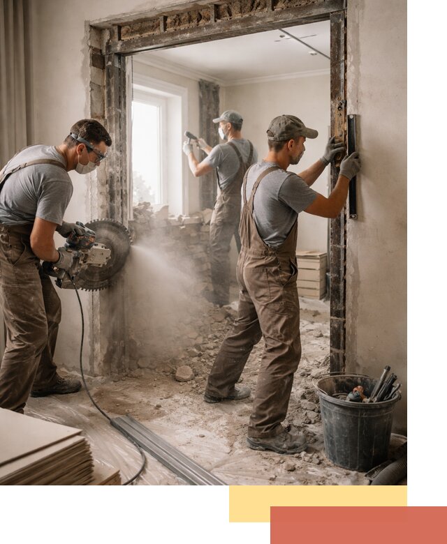 Расширение дверного проема под установку новой двери в Арзамасе