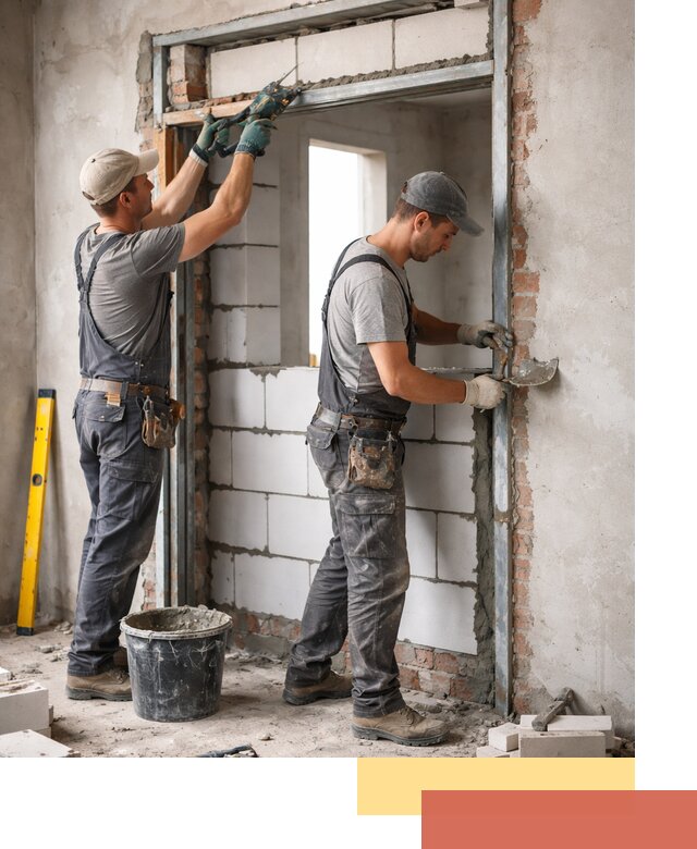 Закладка дверного проема под ключ в Арзамасе: демонтаж, монтаж, отделка