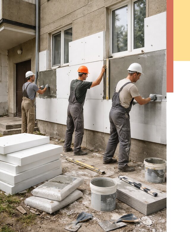 Утепление стен пенопластом в Арзамасе от 1901 руб. — недорого и под ключ | ОТДЕЛОЧНИК-Рзм