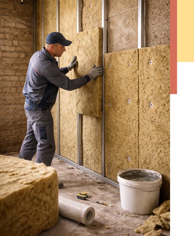 Утепление стен минватой в Арзамасе от 1466 руб./м2 — недорого и быстро | ОТДЕЛОЧНИК-Рзм