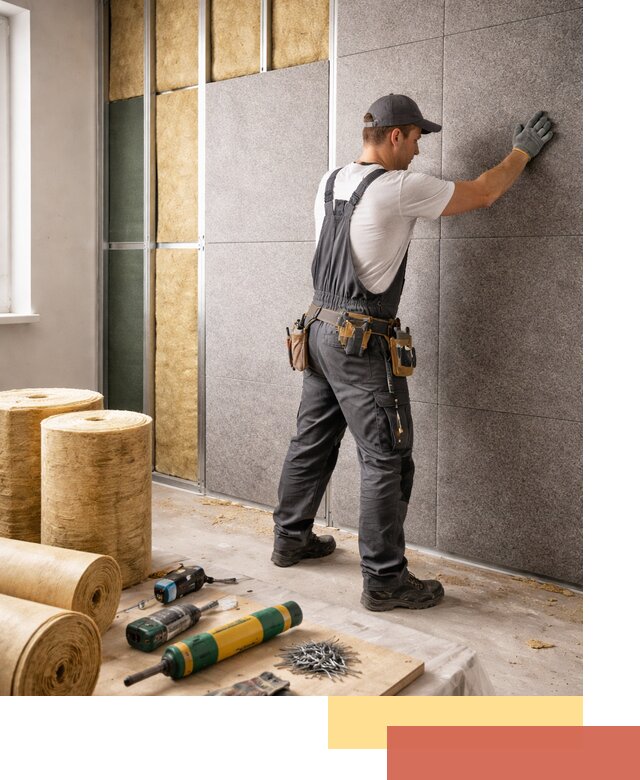 Профессиональная шумоизоляция стен в Арзамасе для квартиры и офиса