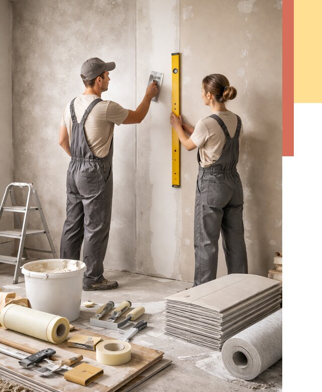 Отделка стен в Арзамасе от 1629 руб/м² — недорого, быстро, под ключ | ОТДЕЛОЧНИК-Рзм