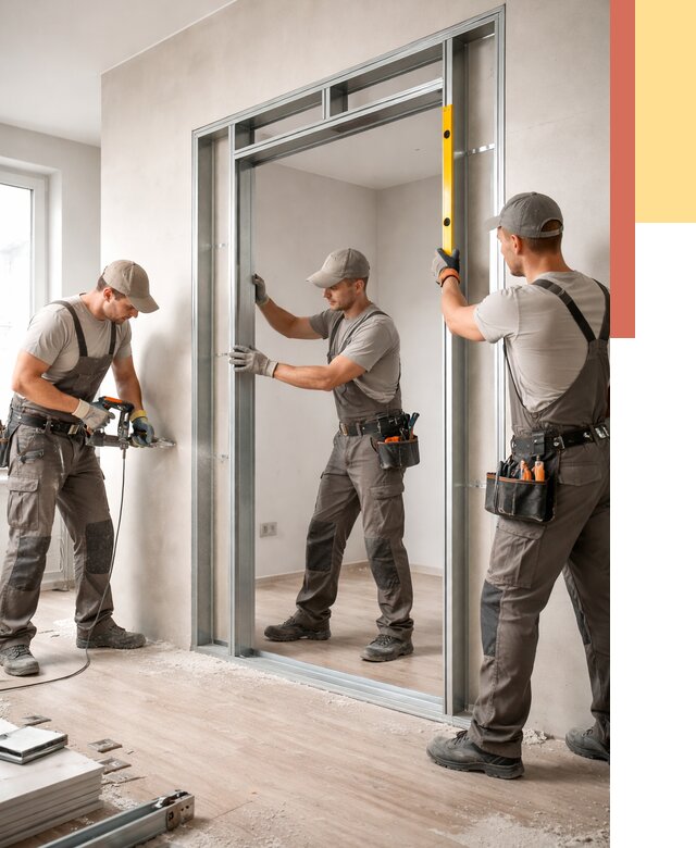 Устройство дверного проема в перегородке в Арзамасе от 4887 руб. под ключ | ОТДЕЛОЧНИК-Рзм