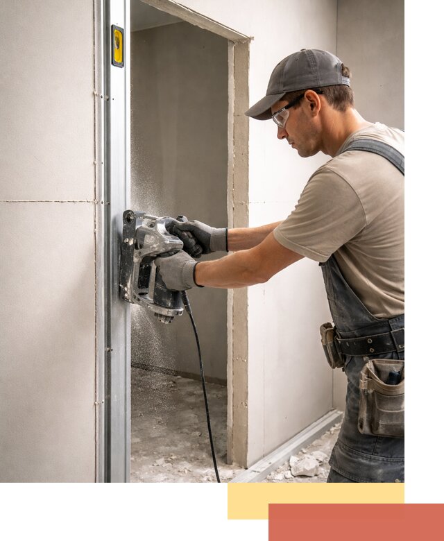 Устройство дверного проема в перегородке в Арзамасе