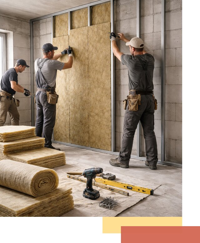 Шумоизоляция перегородок из блоков в Арзамасе — монтаж и защита шумоизоляцией