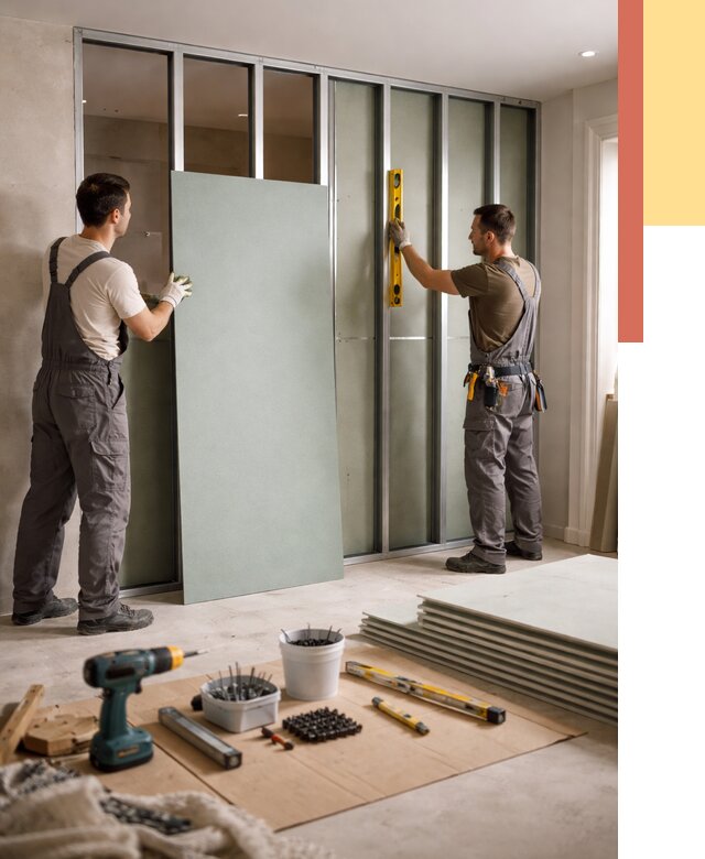 Перегородка из влагостойкого гипсокартона в Арзамасе от 5213 руб. — монтаж под ключ | ОТДЕЛОЧНИК-Рзм