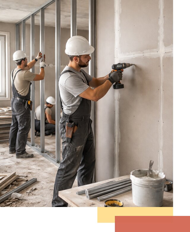 Перегородки из огнестойкого гипсокартона в Арзамасе под ключ