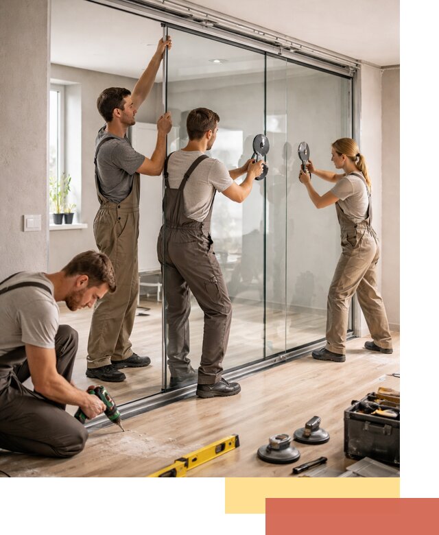 Изготовление стеклянных перегородок на заказ в Арзамасе