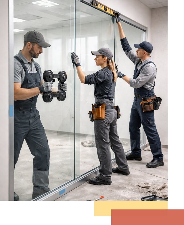 Профессиональный монтаж стеклянных перегородок в Арзамасе