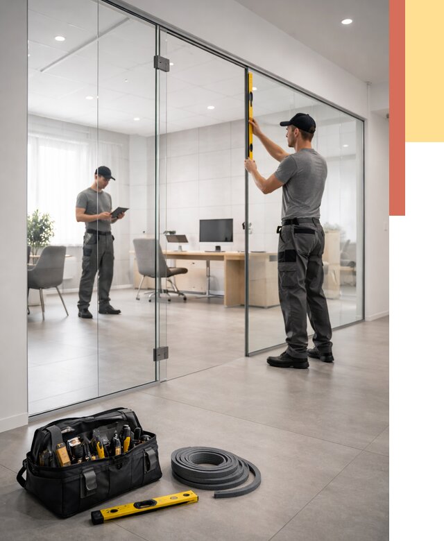 Цельностеклянные перегородки под ключ в Арзамасе от 10318 руб. — монтаж и цены | ОТДЕЛОЧНИК-Рзм