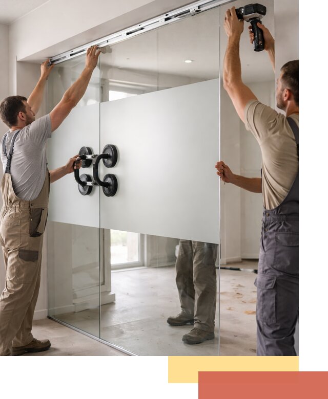 Матовые стеклянные перегородки под ключ в Арзамасе