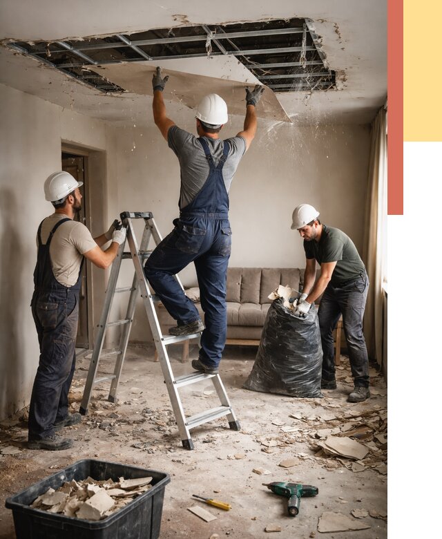 Демонтаж гипсокартонного потолка в Арзамасе от 456 руб. за м2 — ОТДЕЛОЧНИК-Рзм