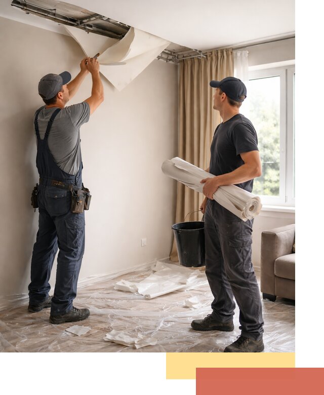 Демонтаж натяжного потолка в Арзамасе быстро и аккуратно